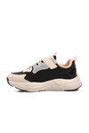Cream-Black Childrens Sneakers 1751 F