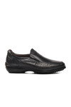 Black Genuine Leather Orthopedic Mens Casual Shoes 20063 M