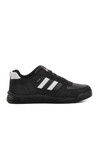 Black-White Lace-Up Mens Sneakers 2024-25K M
