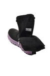 Black-Lilac Furry Girls Boots 23003 F