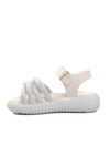 White Orthopedic Girls Sandals 24-401 P