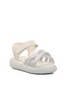 White Orthopedic Girls Sandals 24-401 P