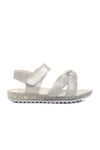 White Orthopedic Girls Sandals 24-409 P