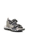 Gri Kamuflaj Ortopedik Erkek Çocuk Sandalet 24-410 F