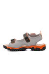 Black Orange Orthopedic Boys Sports Sandals 24-410 P