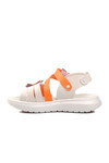 White-Orange Girls Flat Sandals 24-997 F