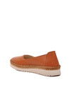 Tan Genuine Leather Womens Casual Shoes 241737 Z