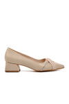 Beige Womens High Heel Evening Shoes 248020 Z