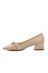 Beige Womens High Heel Evening Shoes 248020 Z