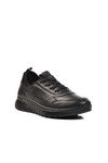 Black Genuine Leather Orthopedic Mens Casual Shoes 28800 M