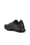 Black Genuine Leather Orthopedic Mens Casual Shoes 28800 M