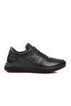 Black Genuine Leather Orthopedic Mens Casual Shoes 28837 M