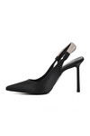 Black Thin Heeled Womens Evening Shoes 298225 Z