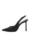 Black Thin Heeled Womens Evening Shoes 298226 Z
