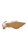 Beige Thin Heeled Womens Evening Shoes 312099 Z