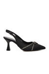 Black Thin Heeled Womens Evening Shoes 312099 Z