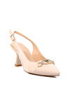 Beige Thin Heeled Womens Evening Shoes 312100 Z