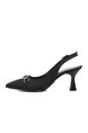 Black Thin Heeled Womens Evening Shoes 312100 Z