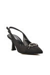 Black Thin Heeled Womens Evening Shoes 312100 Z