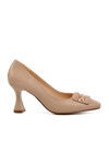 Beige Skin Womens High Heel Shoes 312181 Z