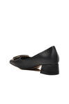 Black Skin Womens High Heel Shoes 312240 Z