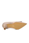 Beige Thin Heeled Womens Evening Shoes 357088 Z