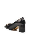 Black Skin Womens High Heel Shoes 357106 Z