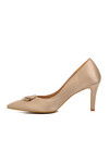 Nude Thin Heeled Womens Evening Shoes 377101 Z