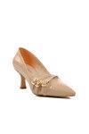 Nude Rugan  Kadın Topuklu Ayakkabı 458296 Z