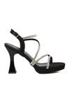 Black Thin Heeled Womens Evening Shoes 529222 Z