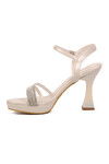 Womens Evening Shoes with Pearl Stone Heels 529224 Z