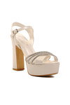 Sedef Platform Topuklu Kadın Abiye Ayakkabı 655323 Z