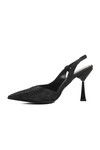 Black Thin Heeled Womens Evening Shoes 658209 Z