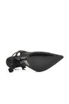 Black Thin Heeled Womens Evening Shoes 658209 Z