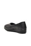 Black Genuine Leather Anatomic Womens Casual Shoes 7474 Z