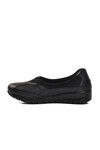 Black Genuine Leather Anatomic Womens Casual Shoes 7507-1 Z