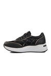 Black-White Womens Sneakers 7684 Z
