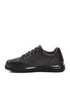 Black Orthopedic Gel Sole Genuine Leather Mens Casual Shoes 820 M
