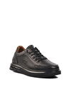 Black Orthopedic Gel Sole Genuine Leather Mens Casual Shoes 820 M