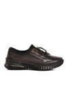Brown Genuine Leather Anatomic Womens Casual Shoes 9513 Z