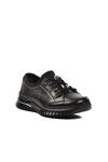 Black Genuine Leather Anatomic Womens Casual Shoes 9513 Z