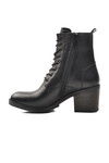 Black Genuine Leather Anatomical Womens Boots 9812 Z