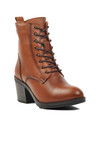 Tan Genuine Leather Anatomical Womens Boots 9812 Z
