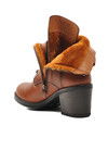 Tan Genuine Leather Anatomical Womens Boots 9812 Z