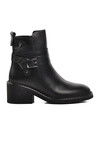 Siyah Hakiki Deri Anatomik Kadın Bot 9874 Z