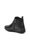 Black Genuine Leather Anatomical Womens Boots 9935 Z