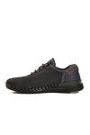 Anthracite Genuine Leather Orthopedic Mens Casual Shoes 6207 M