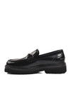 Black Open Genuine Leather Mens Classic Shoes Premium 7710 M