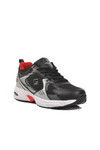 Black Red Mesh Lightweight Mens Sneakers B-522 M