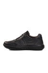 Black Genuine Leather Orthopedic Mens Casual Shoes 28797 M
